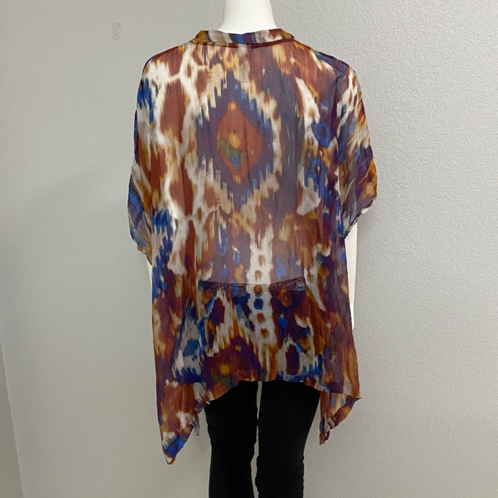 Chico’s Sheer Silk Top - Picture 6 of 9